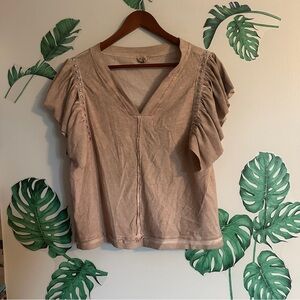POL Tan Short Sleeve Shirt